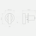 Astro Enna Recess Switched LED Wall Light - Bathroom