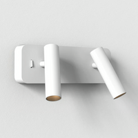 Astro Enna Twin LED Wall Light - Matt White - Bathroom