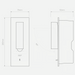 Astro Fuse 3 Toggle Reading Wall Light - Bathroom Lighting