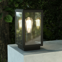 Astro Homefield Pedestal Light - Textured Black - Bathroom