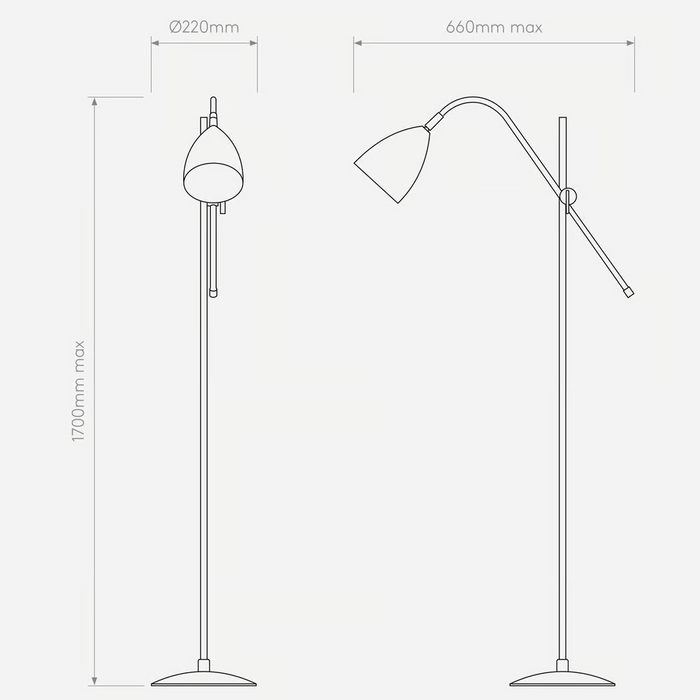 Astro Joel Floor Light - Matt Black - Bathroom Lighting
