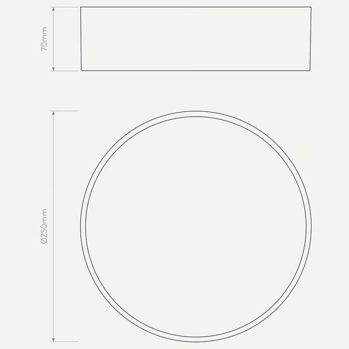 Astro Kea Round Ceiling/Wall Light - Ø250mm - Bathroom