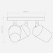 Astro Koto Triple Round Ceiling/Wall Light - Bathroom