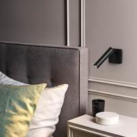 Astro Leda Single Wall Light - Matt Black - Bathroom