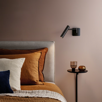 Astro Leda Swing Arm Wall Light - Matt Black - Bathroom