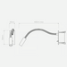Astro Leo Switched Reading LED Wall Light - Bathroom