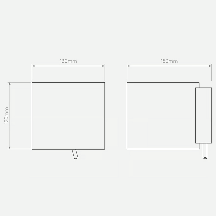 Astro Luga Wall Light - White Glass - Bathroom Lighting
