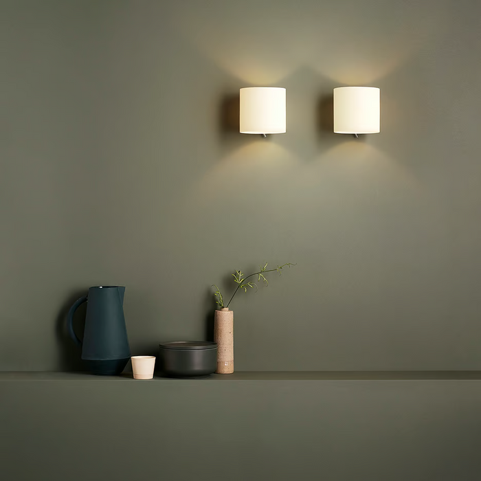 Astro Luga Wall Light - White Glass - Bathroom Lighting