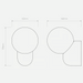 Astro Lyra Single Wall Light - Gloss Glaze White - Bathroom