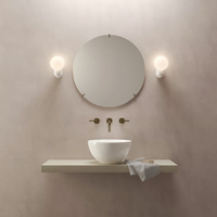 Astro Lyra Single Wall Light - Gloss Glaze White - Bathroom