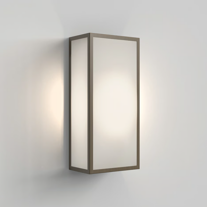 Astro Messina Wall Light - 160mm Wide - Bronze/Frosted