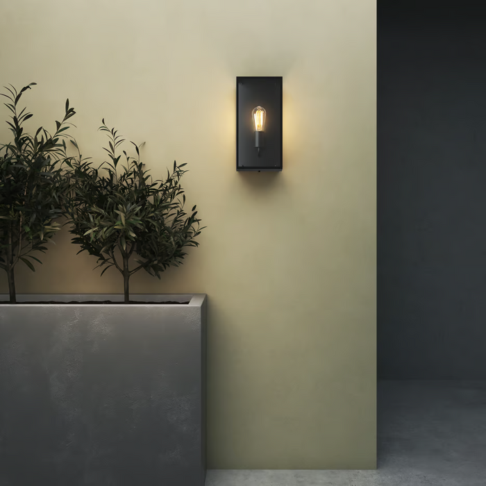 Astro Messina Wall Light - 200mm Wide - Textured Black