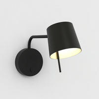 Astro Miura Swing Arm Wall Light - Matt Black - Bathroom