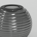 Astro Nara Globe Ribbed Glass Shade - Smoke - Bathroom