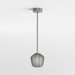 Astro Nara Taper Ribbed Glass Shade - Smoke - Bathroom