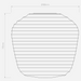 Astro Nara Taper Ribbed Glass Shade - Smoke - Bathroom