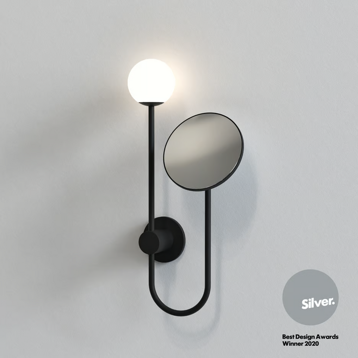 Astro Orb Wall Light - Matt Black - Bathroom Lighting