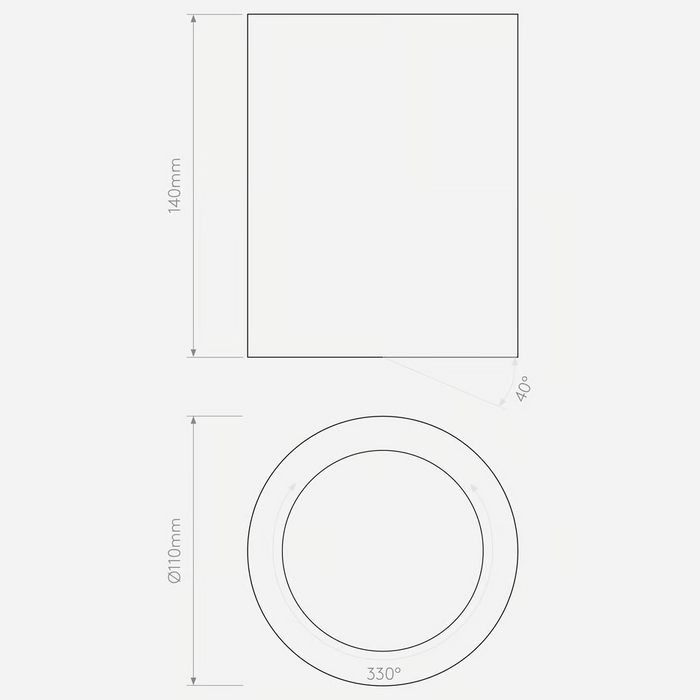 Astro Osca Round Adjustable Interior Ceiling Light