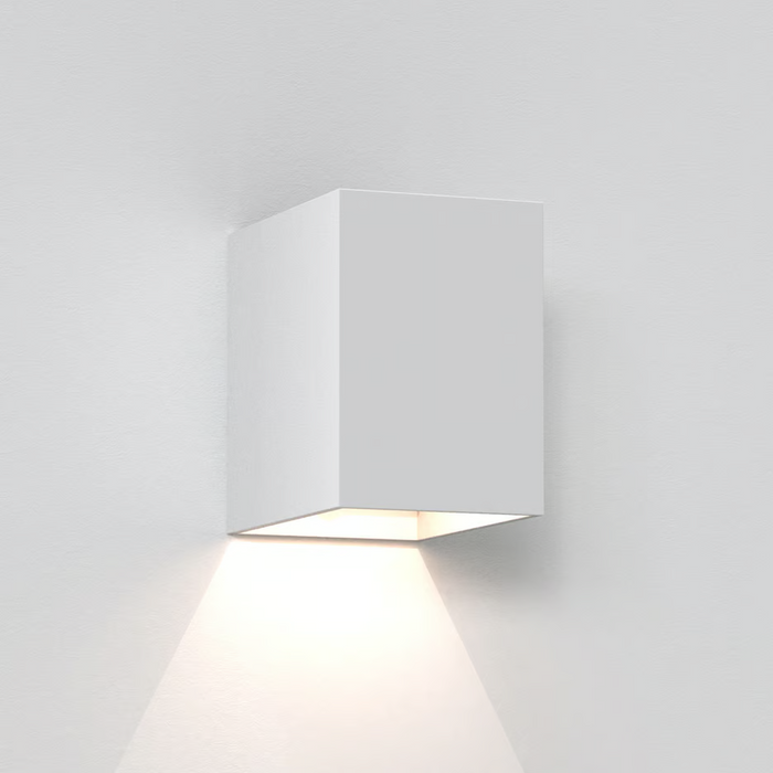 Astro Oslo LED Wall Light - 100mm High - Textured White