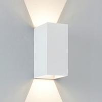 Astro Oslo LED Wall Light - 160mm High - Textured White