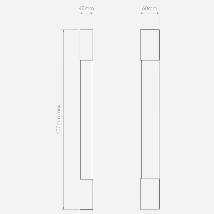 Astro Palermo LED Bathroom Wall Light - 600mm High