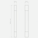 Astro Palermo LED Bathroom Wall Light - 600mm High