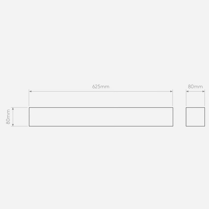 Astro Parma Interior Wall Light - 625mm Wide - Plaster