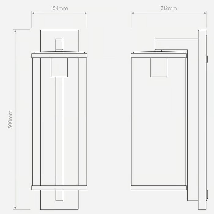 Astro Pimlico Wall Light - 500mm High - Bathroom Lighting
