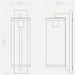 Astro Pimlico Wall Light - 500mm High - Bathroom Lighting