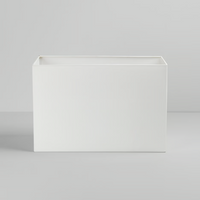 Astro Rectangular Shade - 400mm Wide - White Fabric