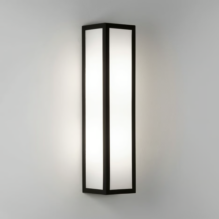 Astro Salerno LED Wall Light - 350mm High - Textured Black