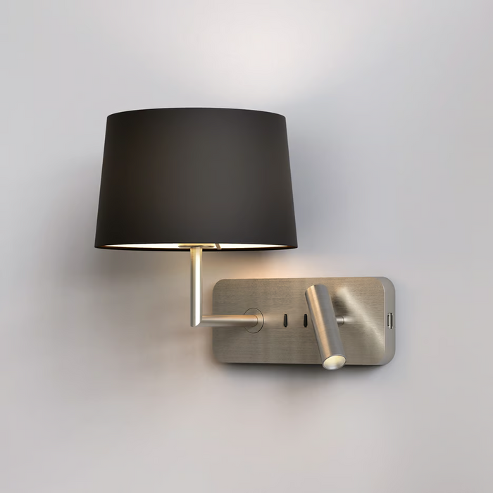 Astro Side By Side Grande USB Reading Wall Light - Bathroom