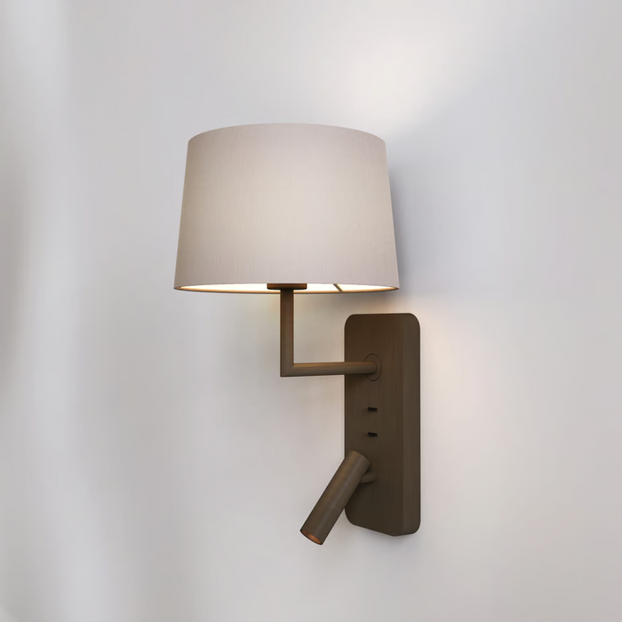 Astro Side By Side Grande USB Reading Wall Light - Bathroom
