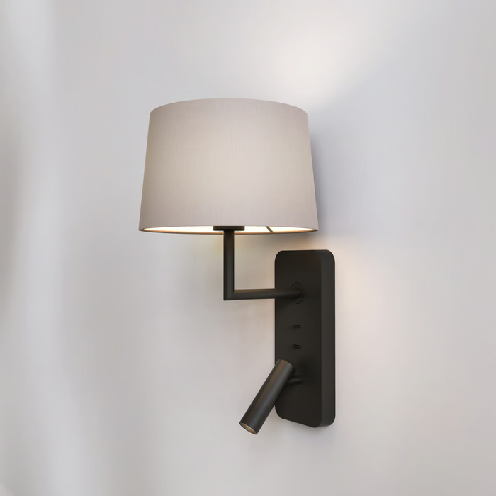 Astro Side By Side Grande USB Reading Wall Light - Bathroom