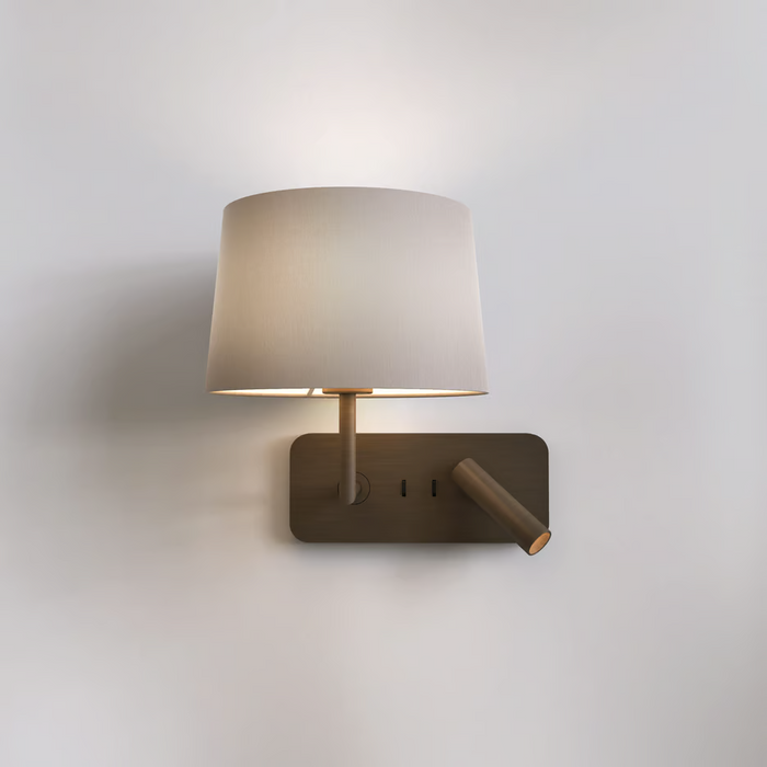 Astro Side By Side Grande USB Reading Wall Light - Bathroom