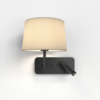Astro Side By Side Grande USB Reading Wall Light - Matt