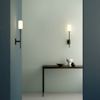 Astro Tacoma Reed Glass Shade - White Opal - Bathroom