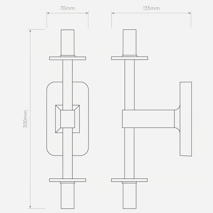 Astro Tacoma Twin Wall Light - Bathroom Lighting