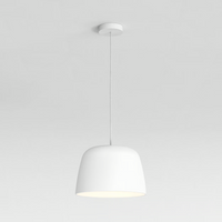 Astro Taiko Pendant Ceiling Light - Matt White - Bathroom