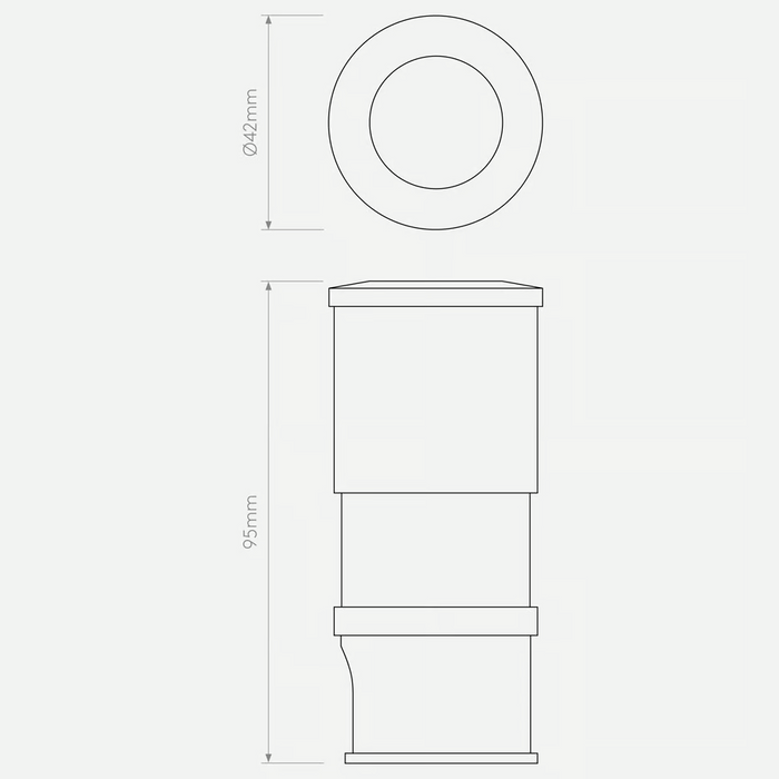 Astro Terra Round LED Exterior And Bathroom Light - Ø42mm