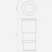 Astro Terra Round LED Exterior And Bathroom Light - Ø42mm