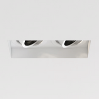 Astro Trimless Square Twin Adjustable Ceiling Light - Matt