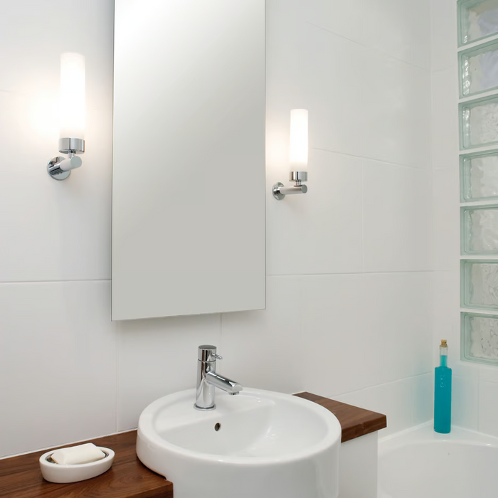Astro Tube Bathroom Wall Light - Polished Chrome - Bathroom