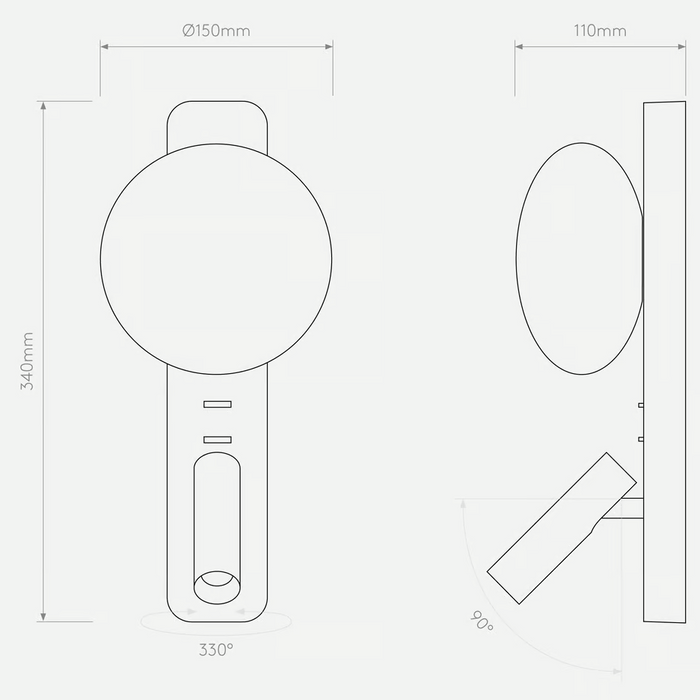 Astro Zeppo Reading Light - Bathroom Lighting