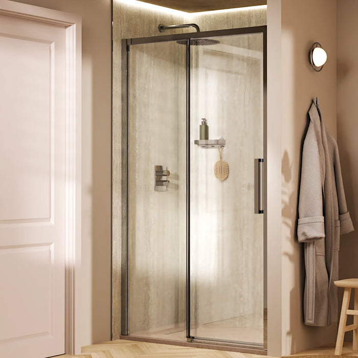 Crosswater Asura 8mm Recessed Sliding Shower Door