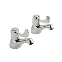 Vado Astra Lever Bath Pillar Taps - Chrome