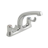 Vado Astra Lever Handle 2 Hole Kitchen Mixer Tap With Swivel Spout - Chrome