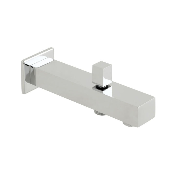 Vado Axces Bokx Square Bath Spout With Diverter - Chrome