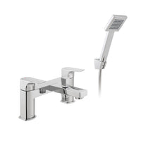 Vado Axces Ekko Deck Mounted Bath Shower Mixer Tap With Shower Kit - Chrome
