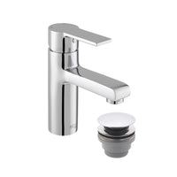 Vado Irlo Mono Basin Mixer Tap With Push Basin Waste - Chrome